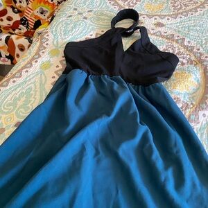 Chelsea28 Black and Multicolor Dress